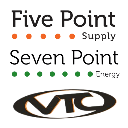 Five Point Supply, Seven Point Energy, and VTC logos